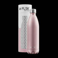 FLSK  1000 ml Trinkflasche Butterfly Rosegold