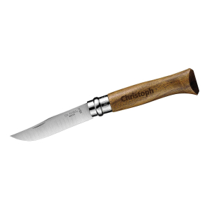 Opinel Messer Walnussholz mit Holzgravur