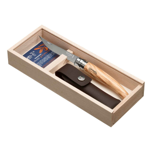 Opinel Messer Holzbox SlimLine mit Holzgravur