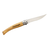 Opinel Messer Holzbox SlimLine mit Holzgravur